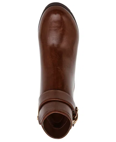 Anne Klein Women's Rumor Round Toe Booties In Brown