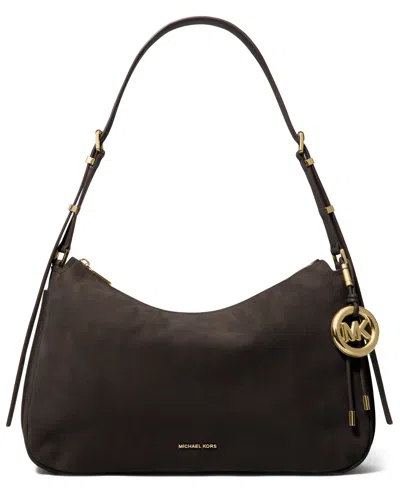 Michael Kors Md Tz Conv Shoulder Bag In Brown