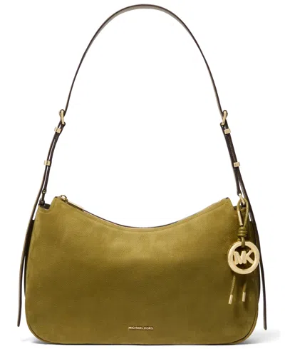 Michael Kors Nolita Medium Top Zip Convertible Shoulder Bag In Green