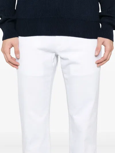 Jacob Cohen White Tailored Fit Jeans With Classic Five-pocket Design In White
