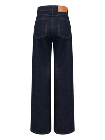 Msgm 'themwave' Strass-embellished Denim Jeans In Blue