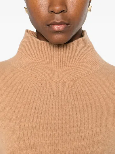 Suncoo Fine-knit Jumper In Brown
