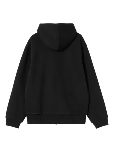 Carhartt Hooded Sweatshirt Featuring Kangaroo Pocket In Black