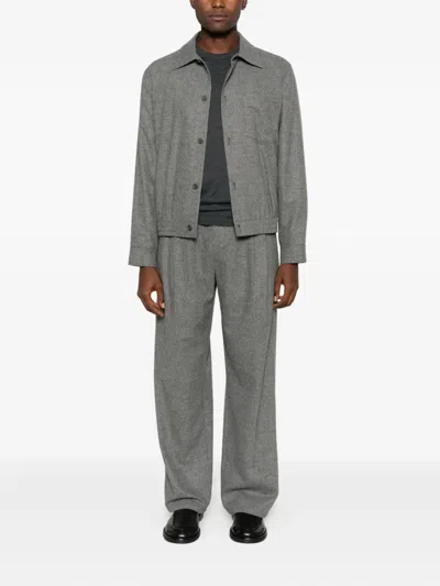 PLEATED WIDE-LEG TROUSERS