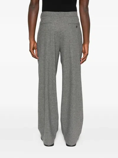 PLEATED WIDE-LEG TROUSERS