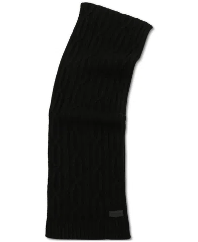 Hunter Cable-knit Scarf In Blue