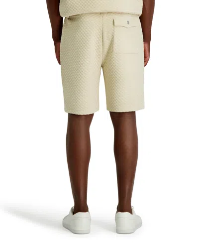 Karl Lagerfeld Men's Triangle Pattern Textured Shorts In Neutral