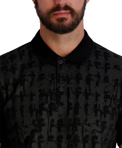 Karl Lagerfeld Men's Polo Neck T-shirt In Black