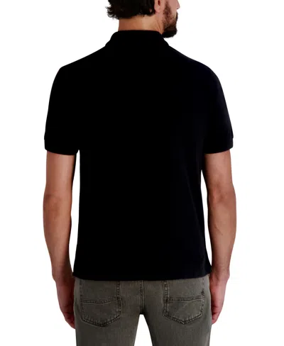 Karl Lagerfeld Men's Polo Neck T-shirt In Black
