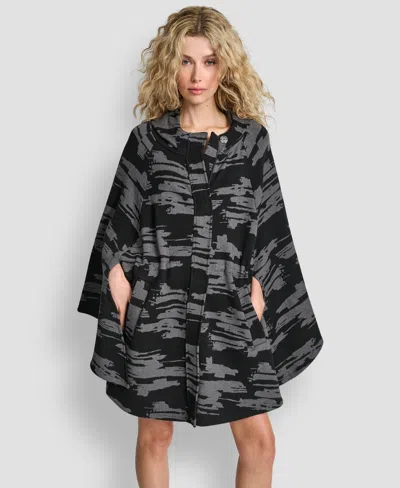 Dkny Women's Cape Sleeve Sweater In Black