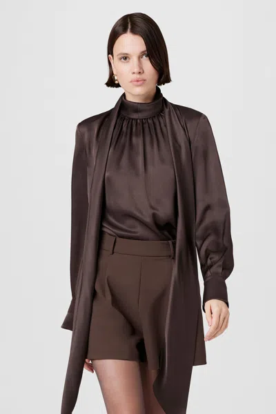 Toccin Veronica Pussy Bow Blouse In Pink