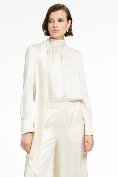 Toccin Veronica Pussy Bow Blouse In Pink