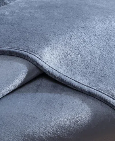 Calvin Klein Core Plush Solid Blanket, Queen In Blue