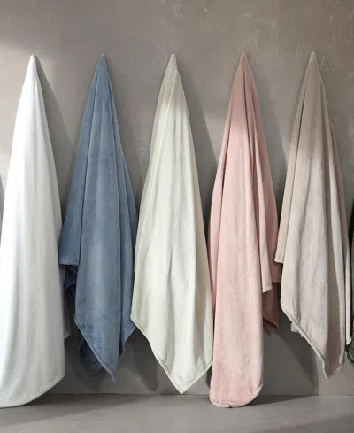 Calvin Klein Core Plush Blanket In Blue