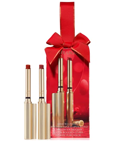 Estée Lauder 2-pc. Pure Color Explicit Lipstick Set In Red
