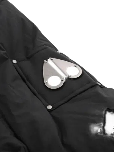 Moose Knuckles Cloud 3q Black Padded Parka In Metal