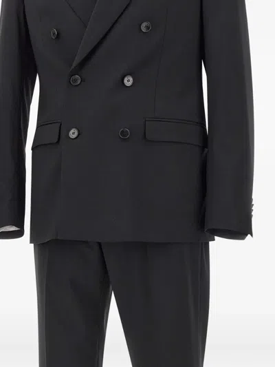 Manuel Ritz Double-breasted Two-piece Suit In Gray