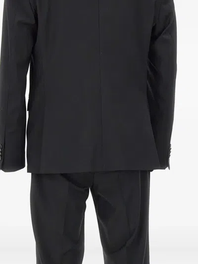 Manuel Ritz Double-breasted Two-piece Suit In Gray