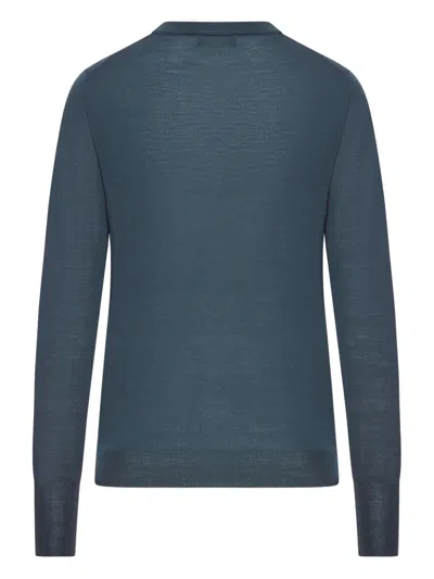 Roberto Collina Crew Neck Wool Sweater In Green