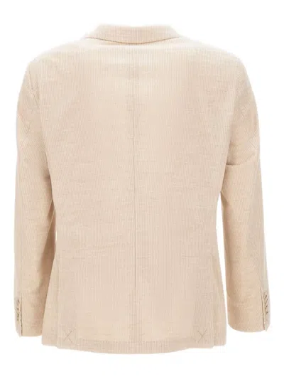 Hugo Boss Corduroy Blazer In Neutral