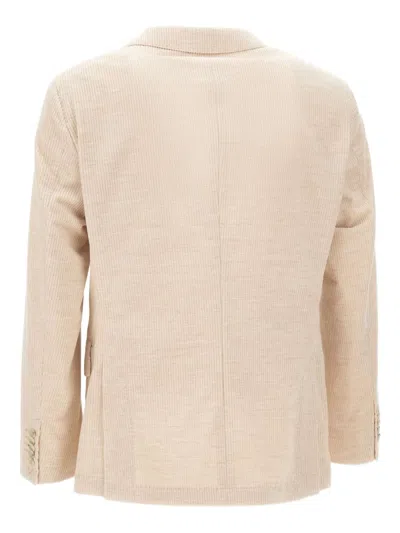 Hugo Boss Corduroy Blazer In Neutral