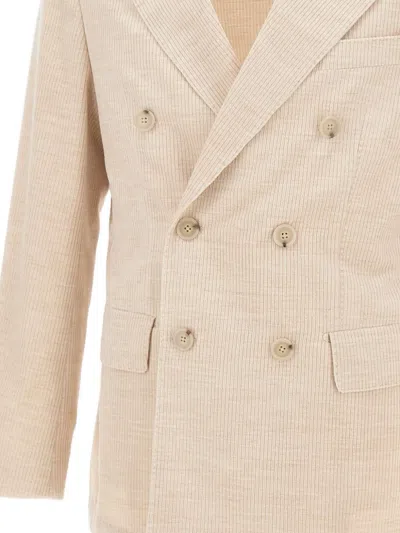 Hugo Boss Corduroy Blazer In Neutral