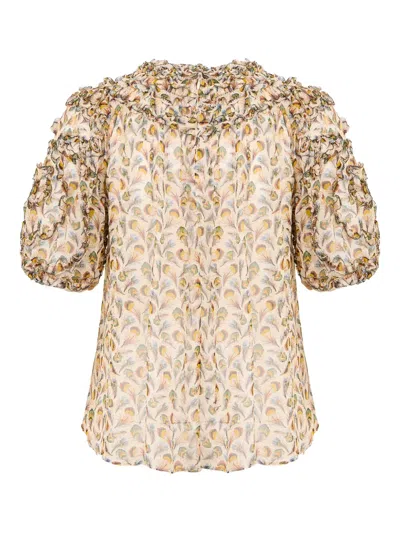 Ulla Johnson Isolda Blouse In Multi