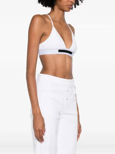 Medeea Logo Bra In White