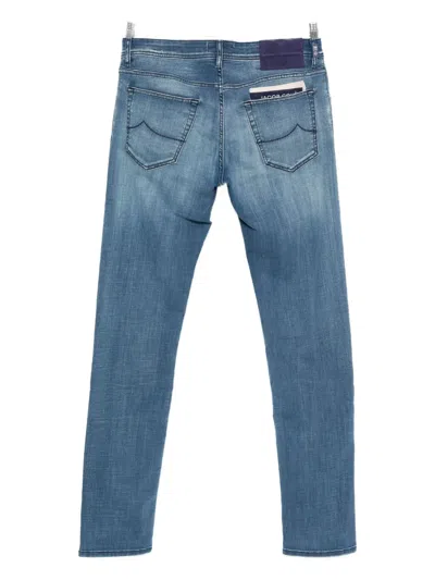 Jacob Cohen Buttoned Jeans In Blue