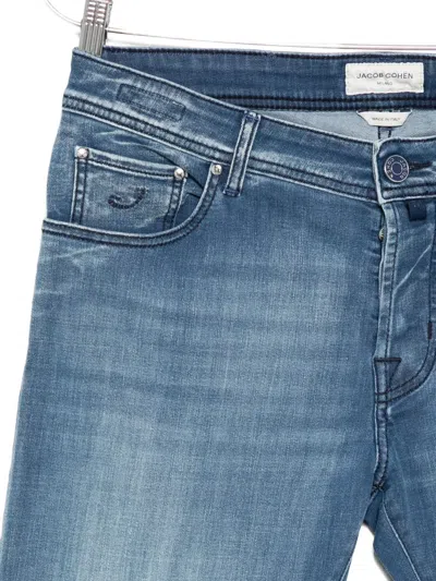 Jacob Cohen Buttoned Jeans In Blue