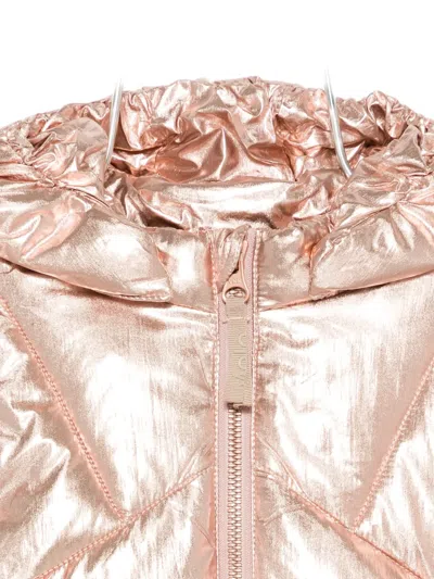 Molo Hooded Padded Jacket In Pink
