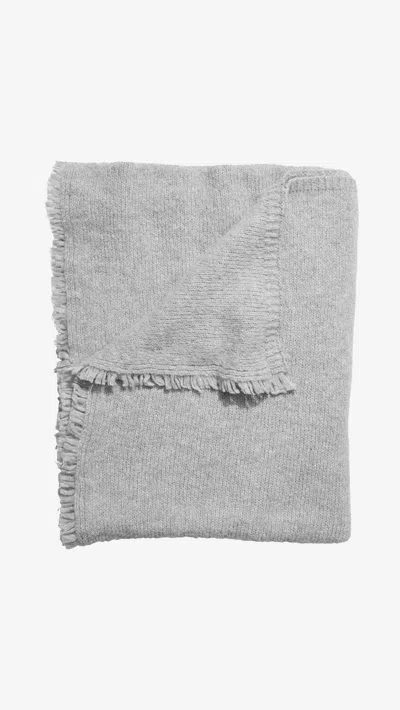 Janessa Leone Alpaca Wool-blend Blanket Scarf In Gray