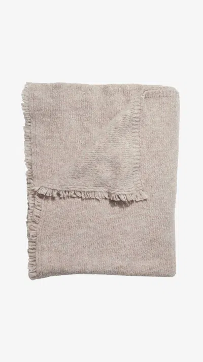 Janessa Leone Alpaca Wool-blend Blanket Scarf In Gray