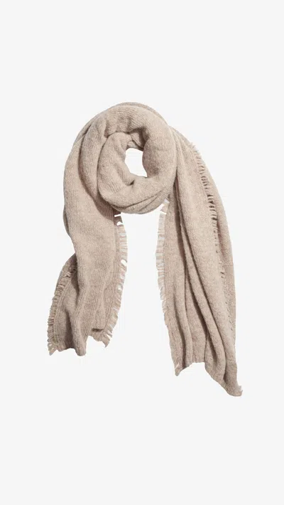 Janessa Leone Alpaca Wool-blend Blanket Scarf In Gray