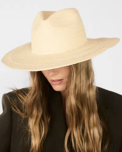 Janessa Leone Capri Straw Panama Hat In Neutral
