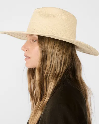 Janessa Leone Capri Straw Panama Hat In Neutral