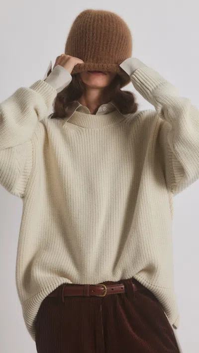 Janessa Leone Piper Wool-blend Beanie In Gray