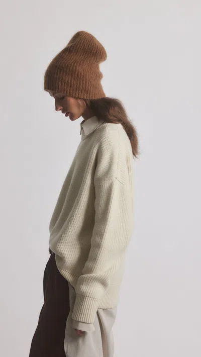 Janessa Leone Piper Wool-blend Beanie In Gray