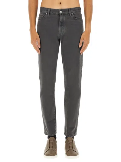 Zegna Denim Pants In Gray