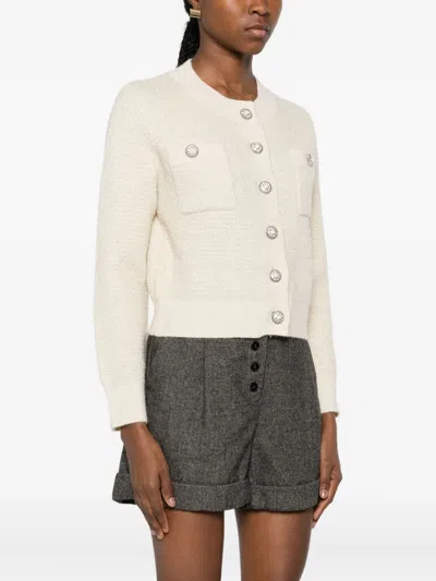 Suncoo Gabor Cardigan In Ivory In Neutral