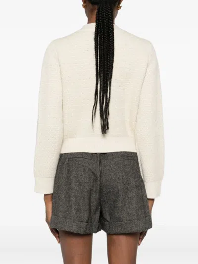 Suncoo Gabor Cardigan In Ivory In Neutral