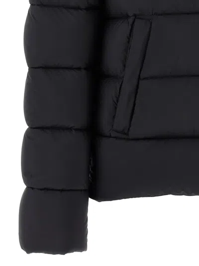 Herno Quilted Hooded Down Jacket With Side Pockets In Blue