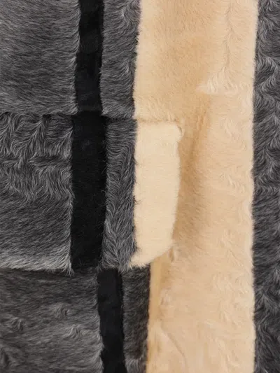 Prada Long-sleeved Coat In Brown