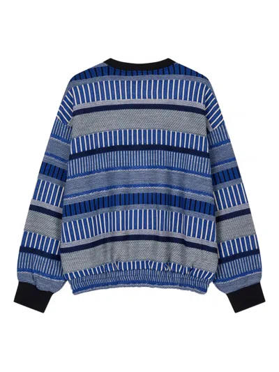 Studio Tomboy Patterned Sweatshirt In Blue