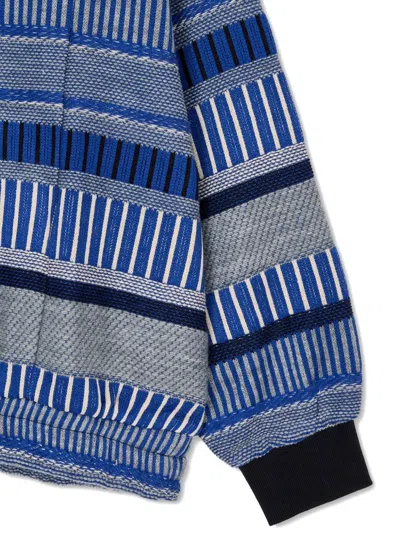 Studio Tomboy Patterned Sweatshirt In Blue