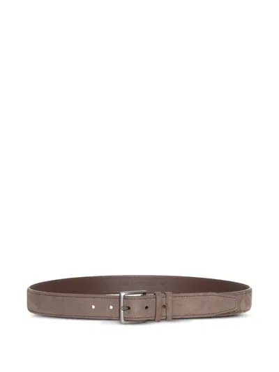 Orciani Nabucco Leather Belt In Brown