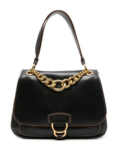 Miu Miu Dahlia Shoulder Bag In Black