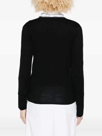 Miu Miu V-neck Cardigan In Black