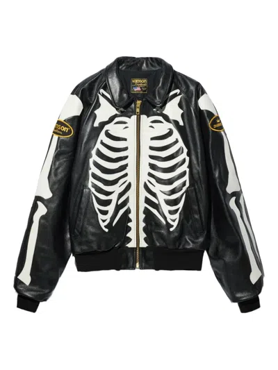 Awake Ny Vanson Stadium Team Jacket In Black