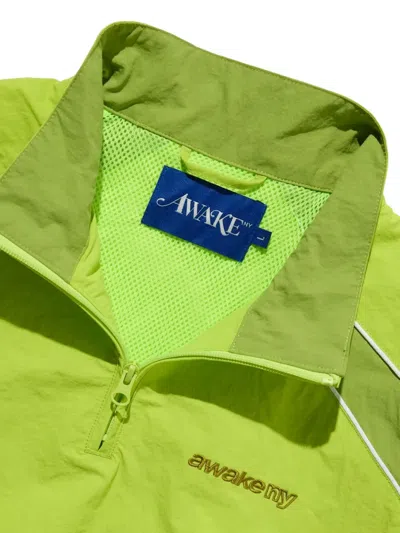 Awake Ny Quarter-zip Track Jacket In Green